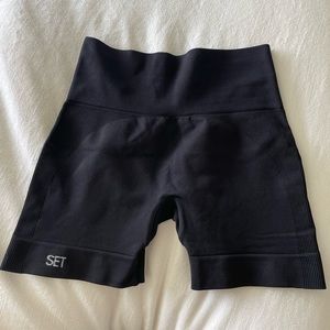 SET Active Black Bike Shorts